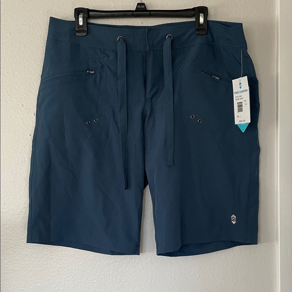 Free Country Blue Athletic Shorts